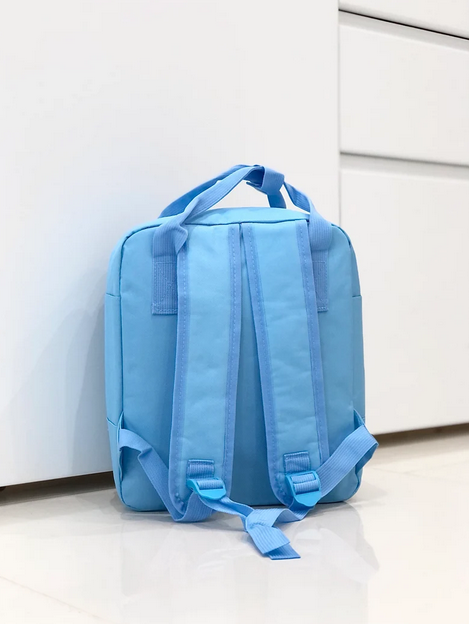 (Black) Personalised Name Twin Handle Backpack