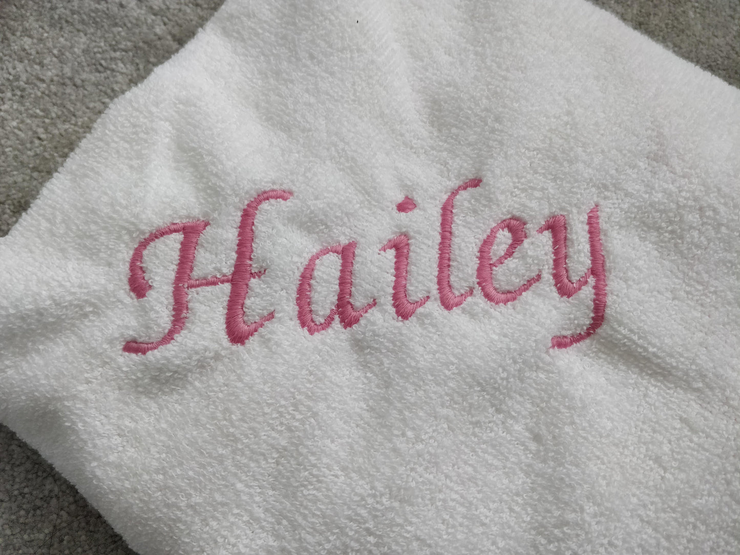 Unicorn Print Personalised Soft & Lightweight Baby Hooded Bath Towel
