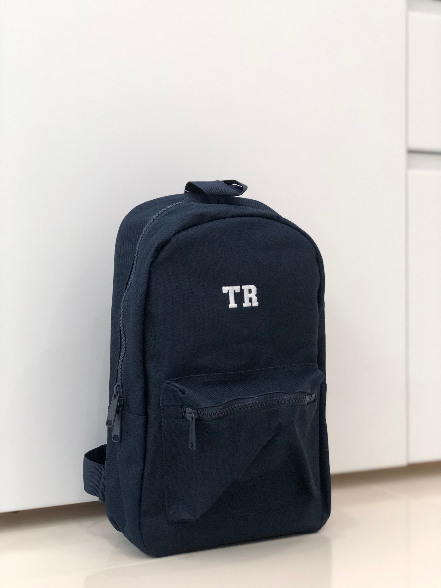 (Navy) Personalised Name Unisex Mini Nursery School Backpack Rucksack Bag