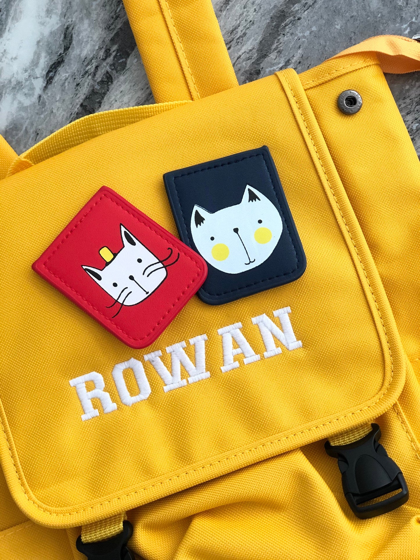 (Black) Personalised Unisex Mini Dog Nursery School Backpack Rucksack Bag