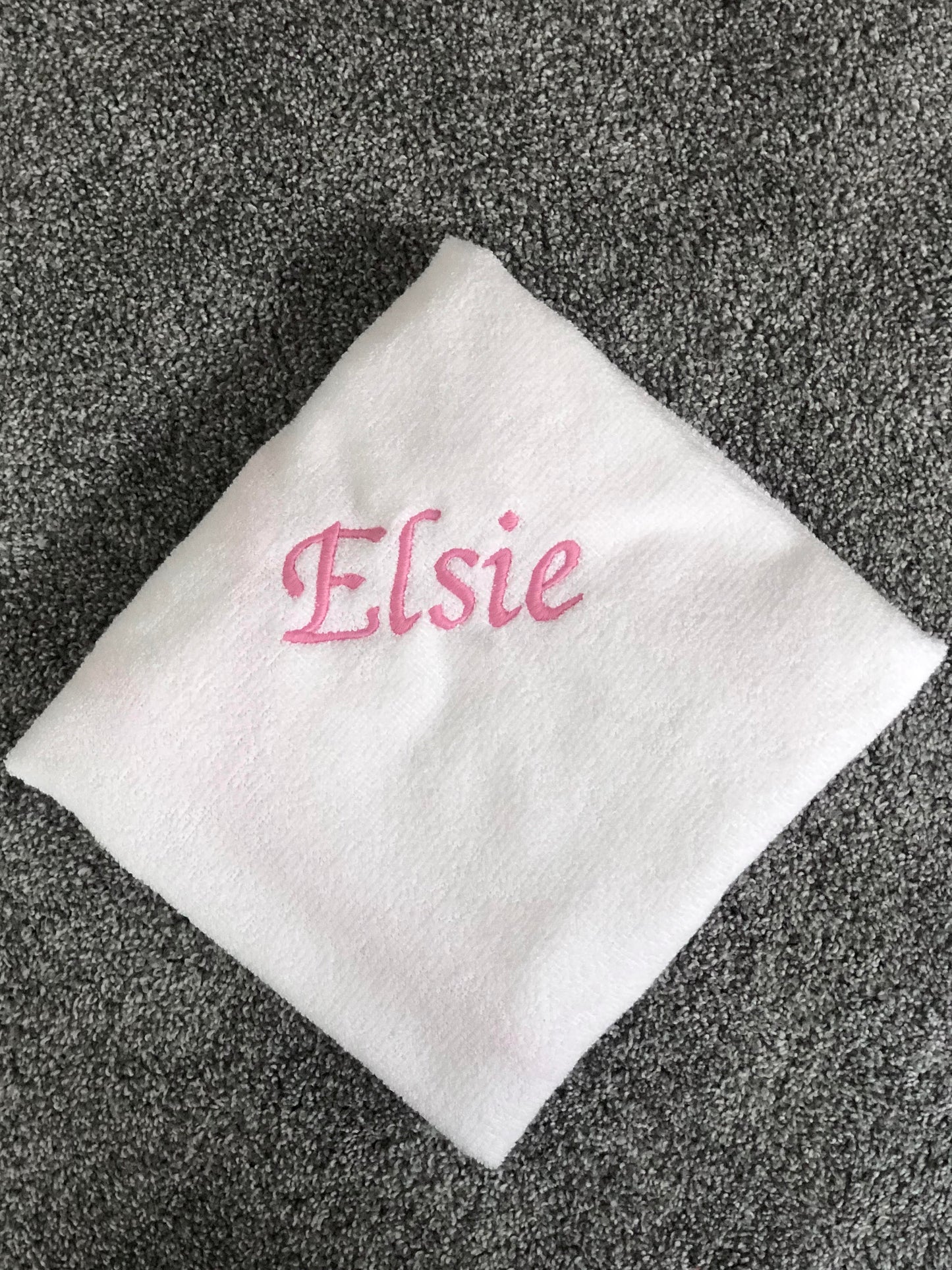 Unicorn Print Personalised Soft & Lightweight Baby Hooded Bath Towel