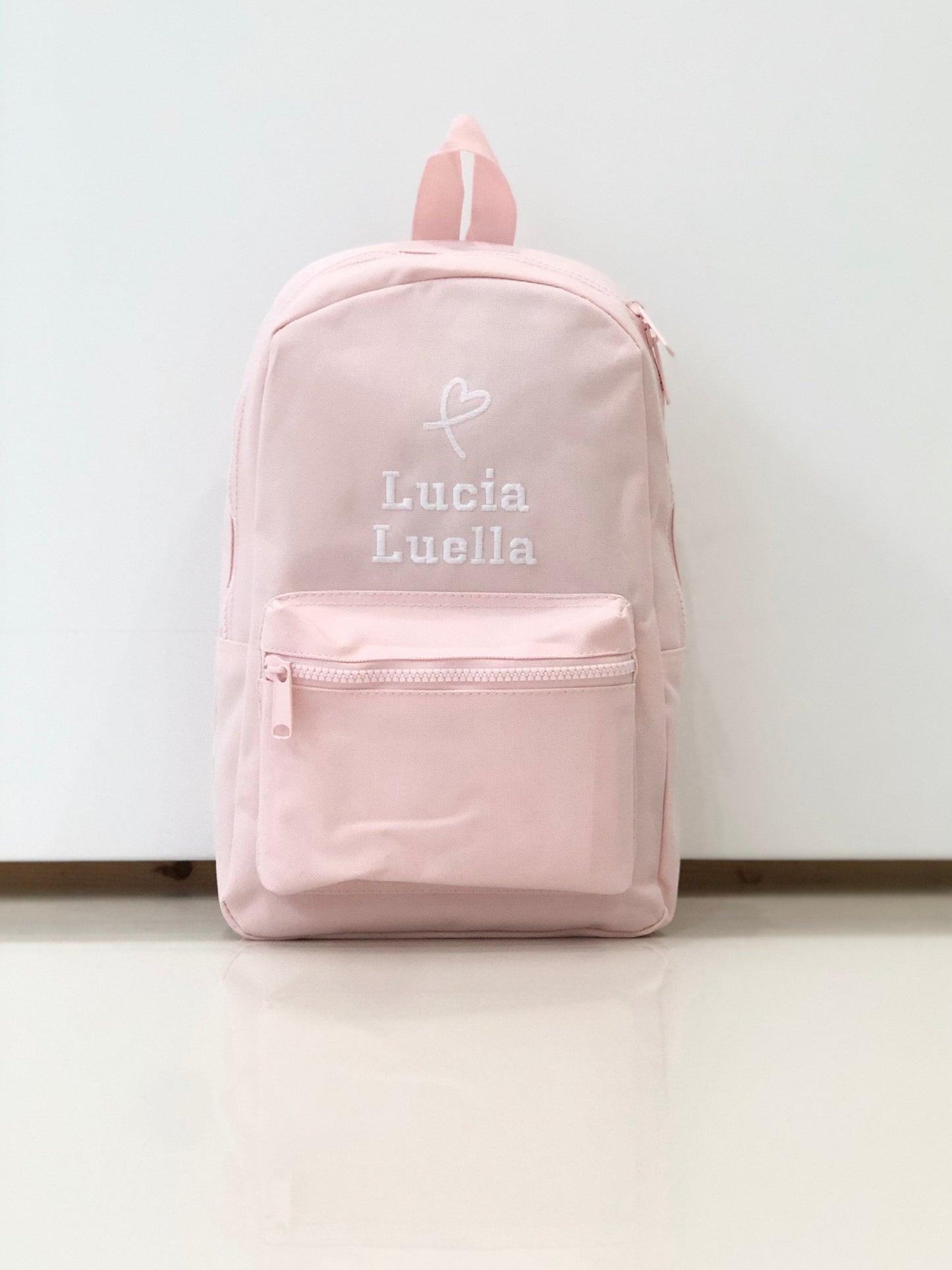 (Pink) Personalised Name Unisex Mini Nursery School Backpack Rucksack Bag