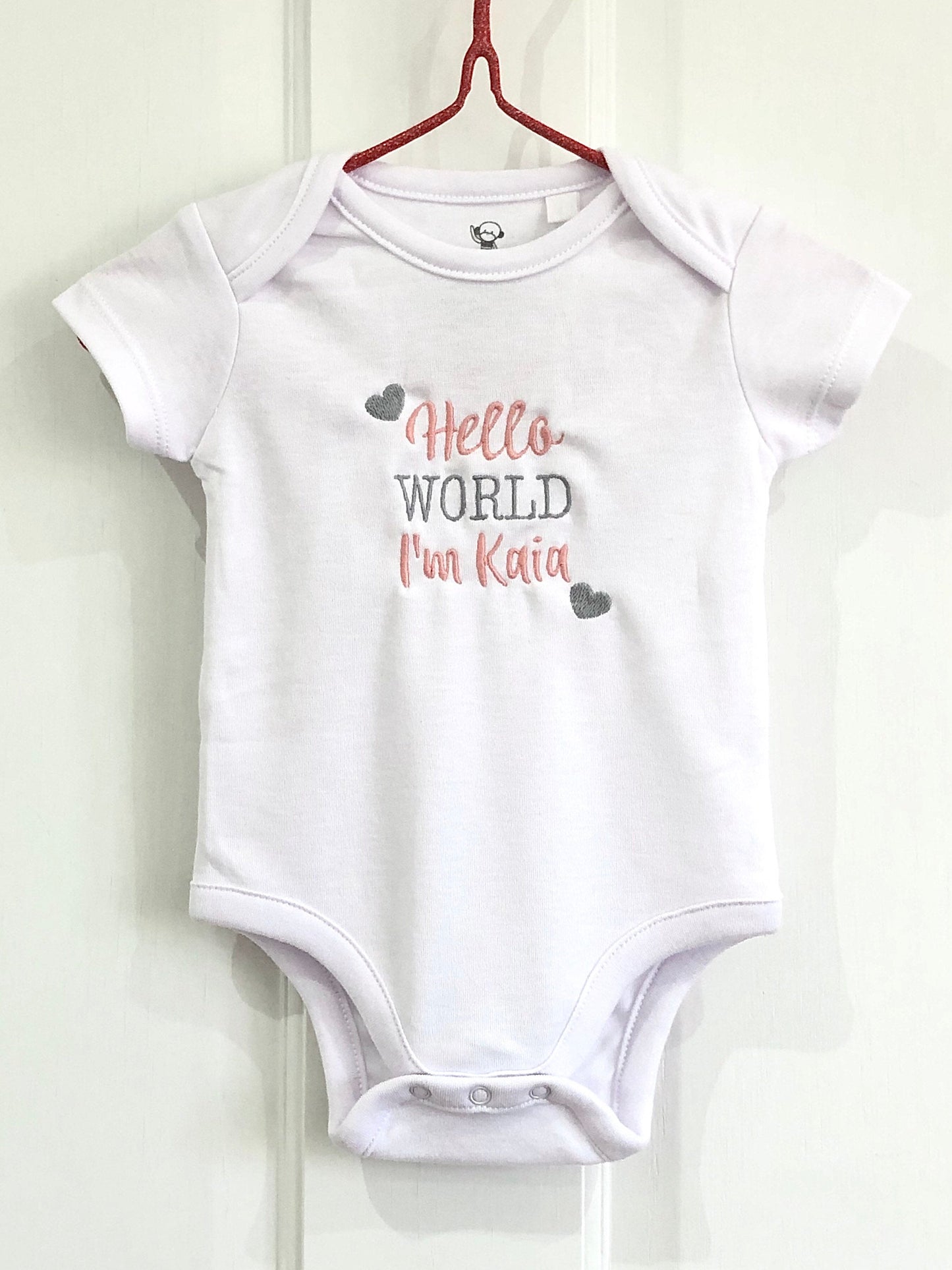 3-ITEMS Personalised Mini Backpack Bag, Blanket & Bodysuit Bundle Gift Set
