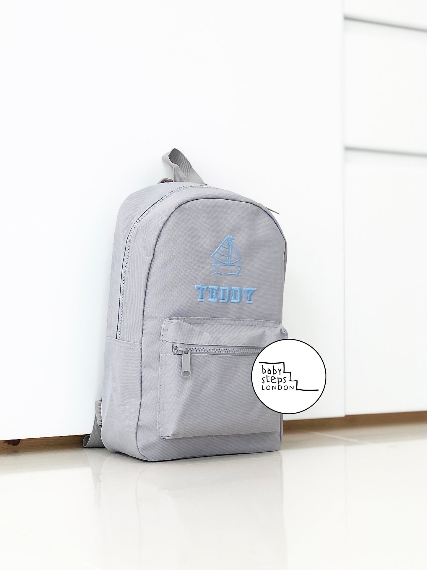 Grey School Backpack