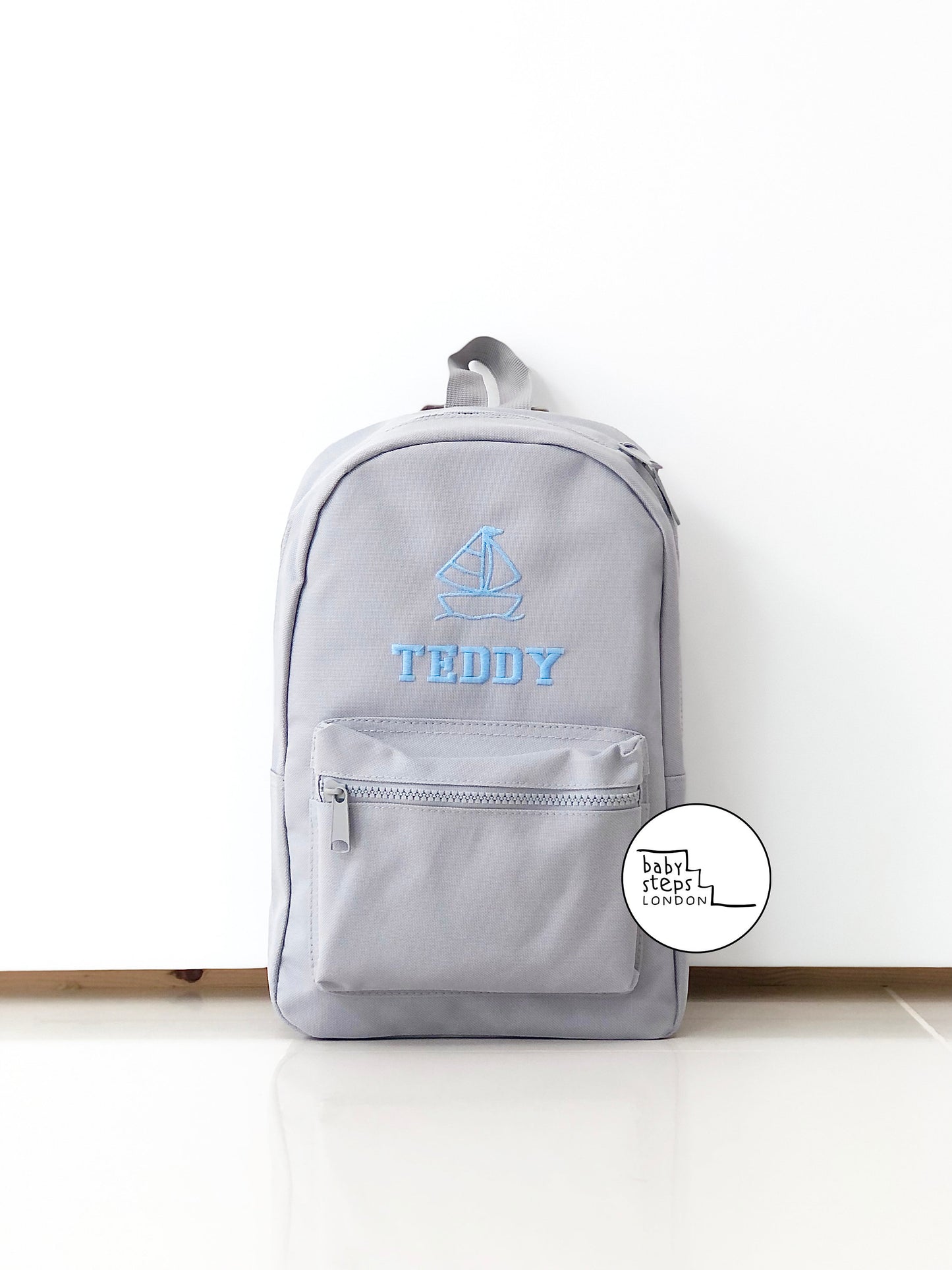 Grey School Backpack