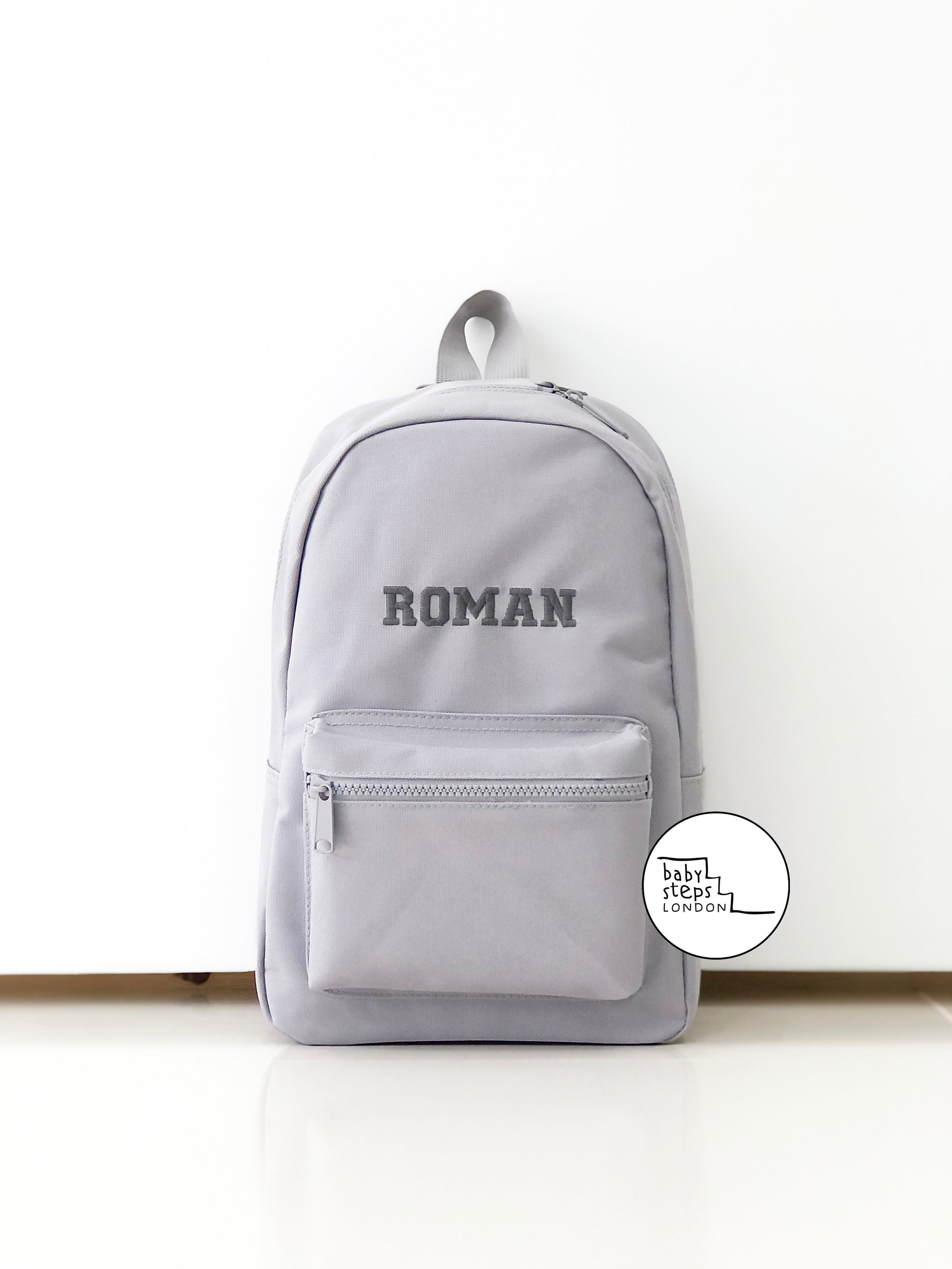 Grey School Backpack