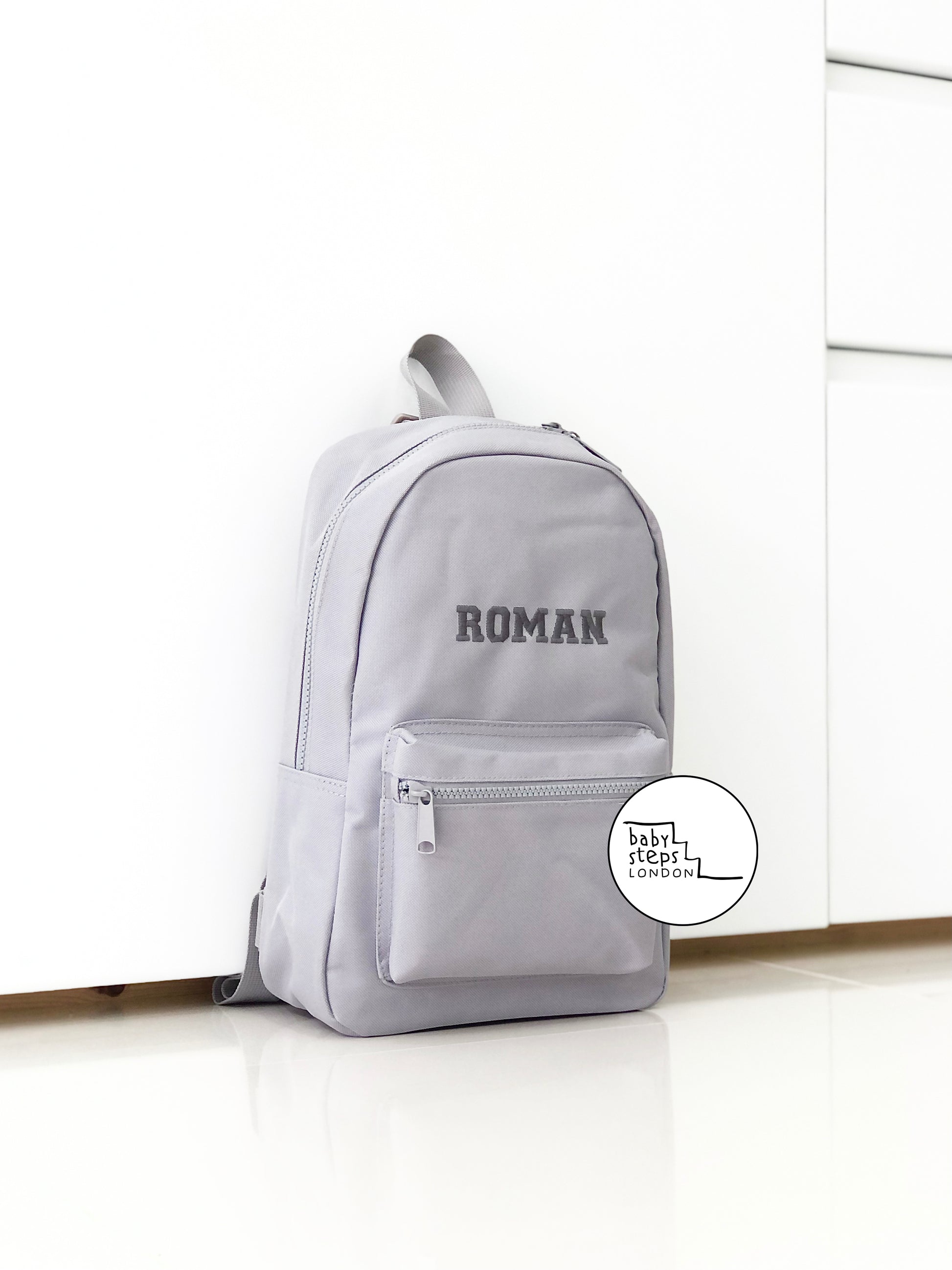 Grey School Backpack