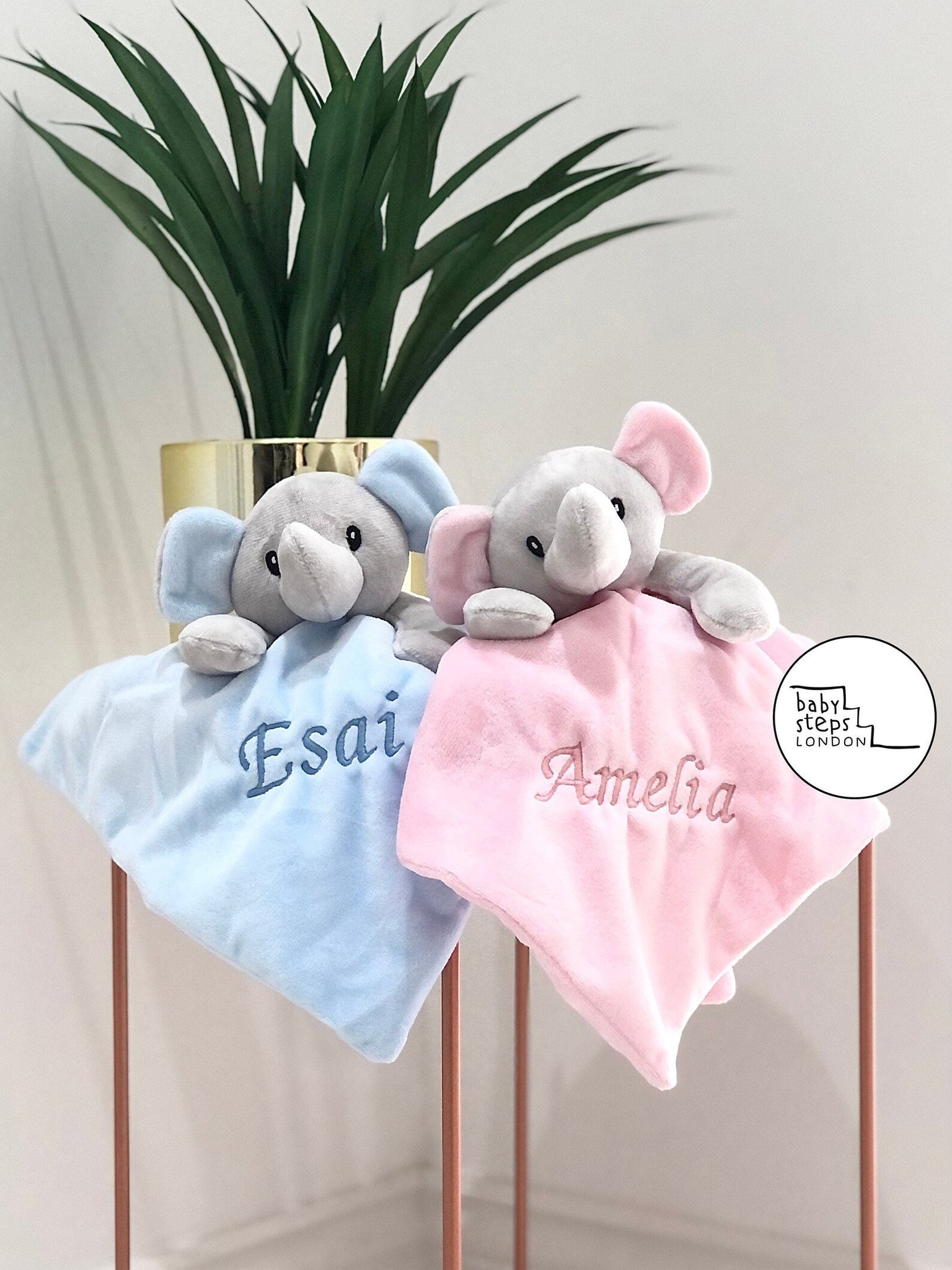 Personalized elephant baby sales blanket
