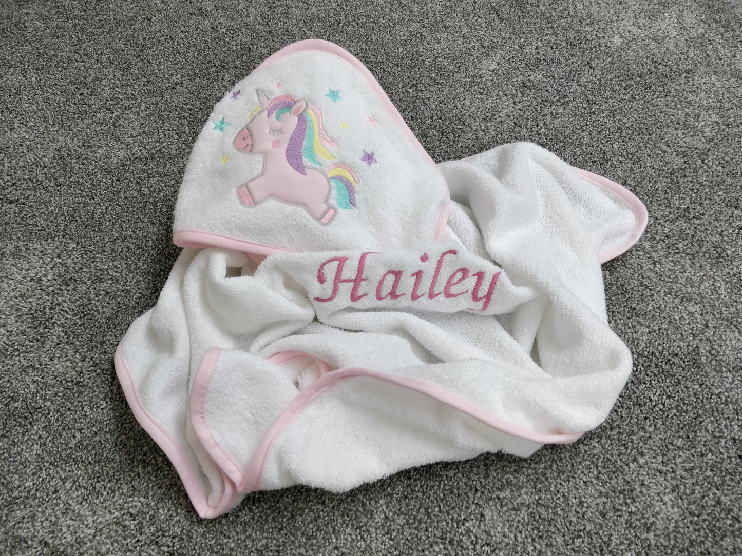 Unicorn Printed Baby Bath Towel