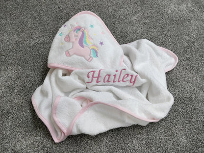 Unicorn Printed Baby Bath Towel