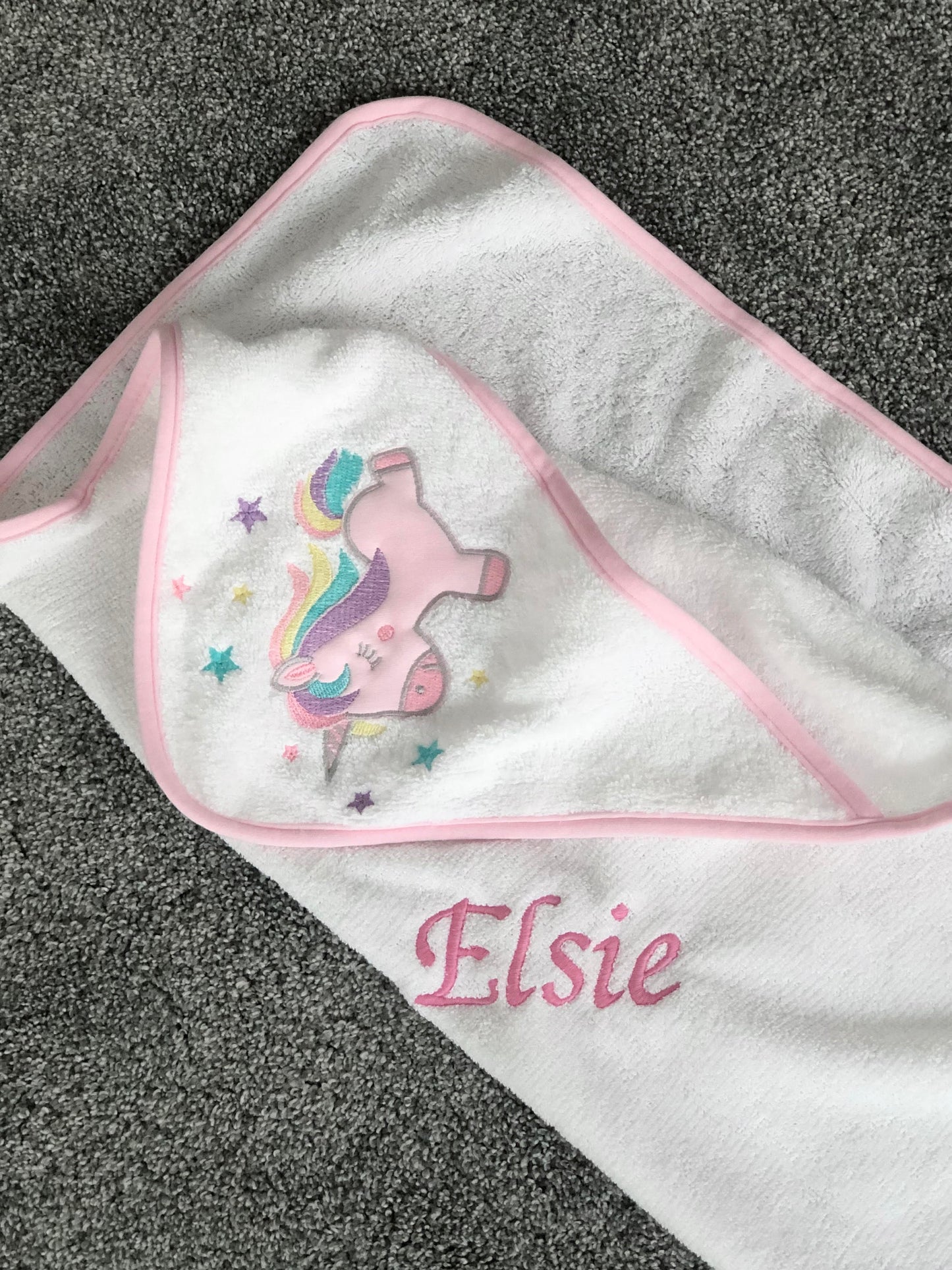 Unicorn Printed Baby Bath Towel