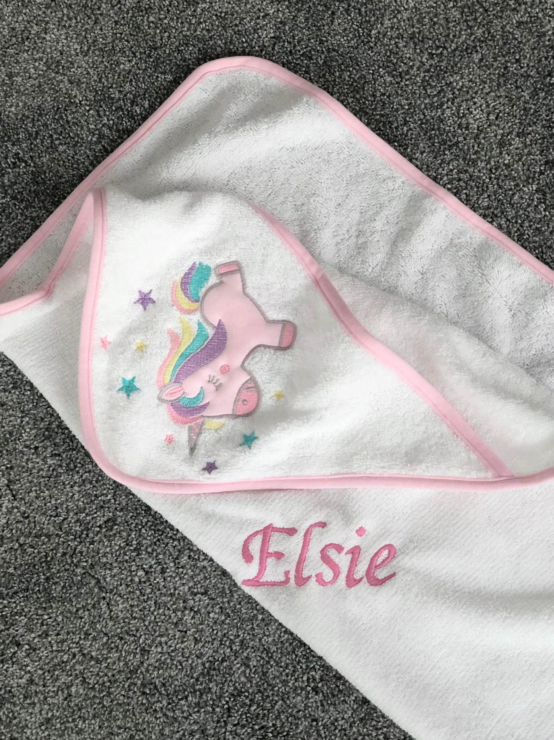 Unicorn Printed Baby Bath Towel