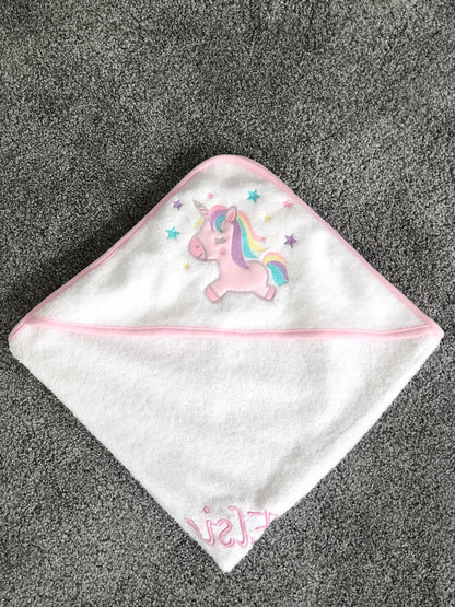 Unicorn Printed Baby Bath Towel