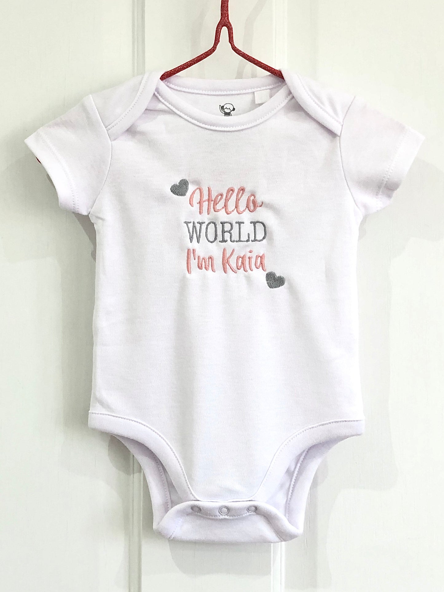 3-ITEMS Personalised Mini Backpack Bag, Blanket & Bodysuit Bundle Gift Set