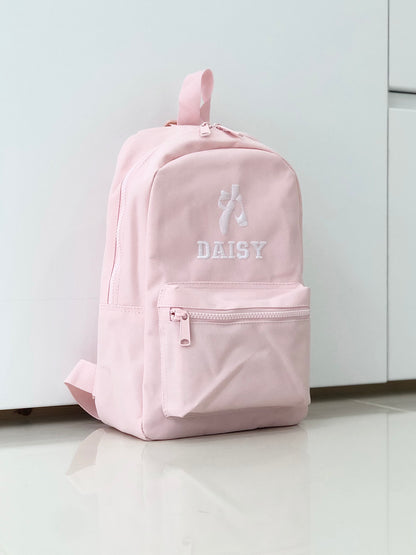 (Pink) Personalised Name Unisex Mini Nursery School Backpack Rucksack Bag
