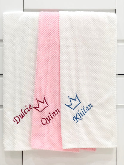 2-ITEMS Personalised Blanket & Bodysuit Bundle Gift Set