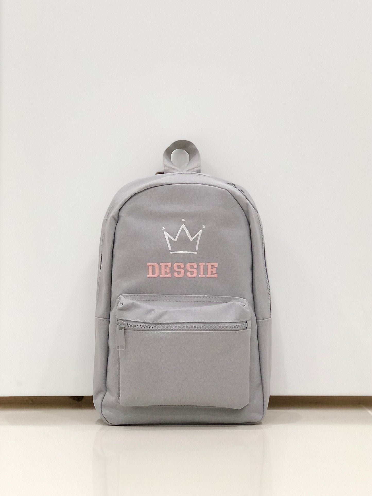 (Blue) Personalised Name & Design Unisex Mini Nursery School Backpack Rucksack Bag