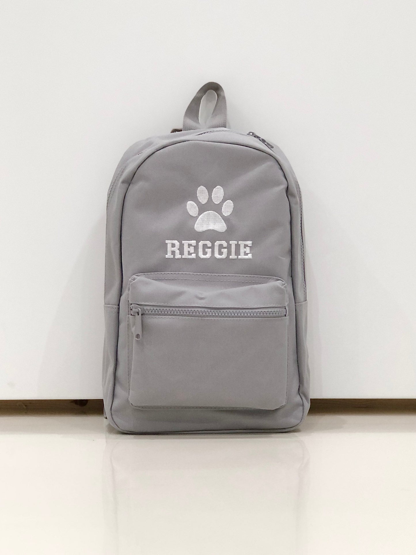 (Blue) Personalised Name & Design Unisex Mini Nursery School Backpack Rucksack Bag