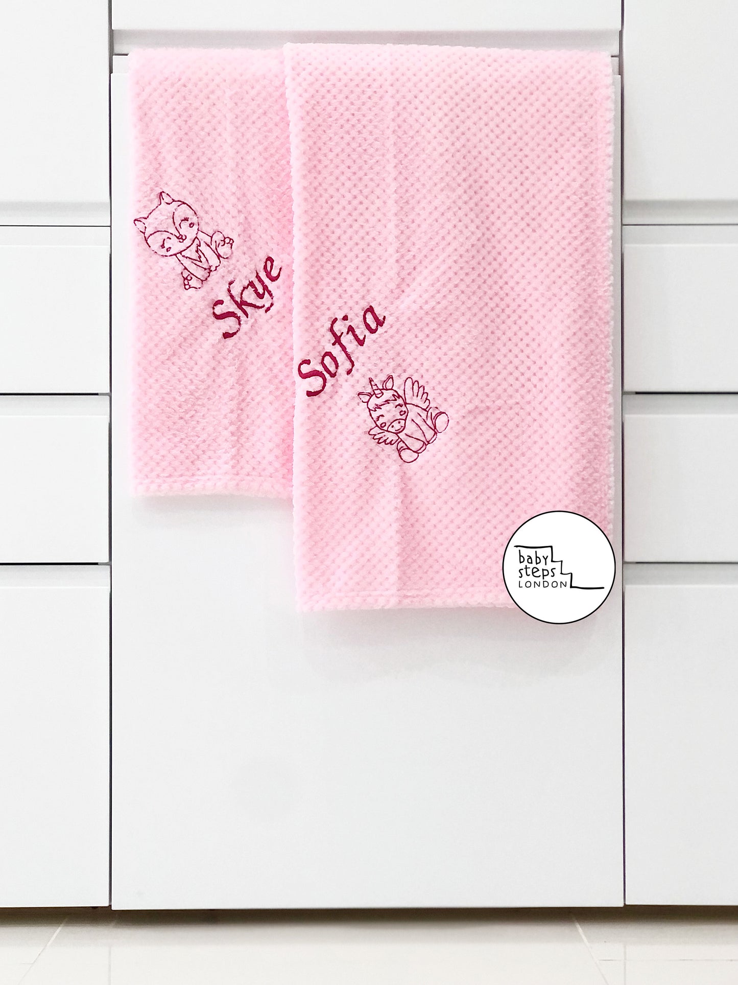 2-ITEMS Personalised Blanket & Bodysuit Bundle Gift Set